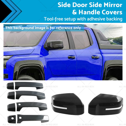 Side Door Side Mirror & Handle Covers Suitable For Mitsubishi Triton L200 23-25-0