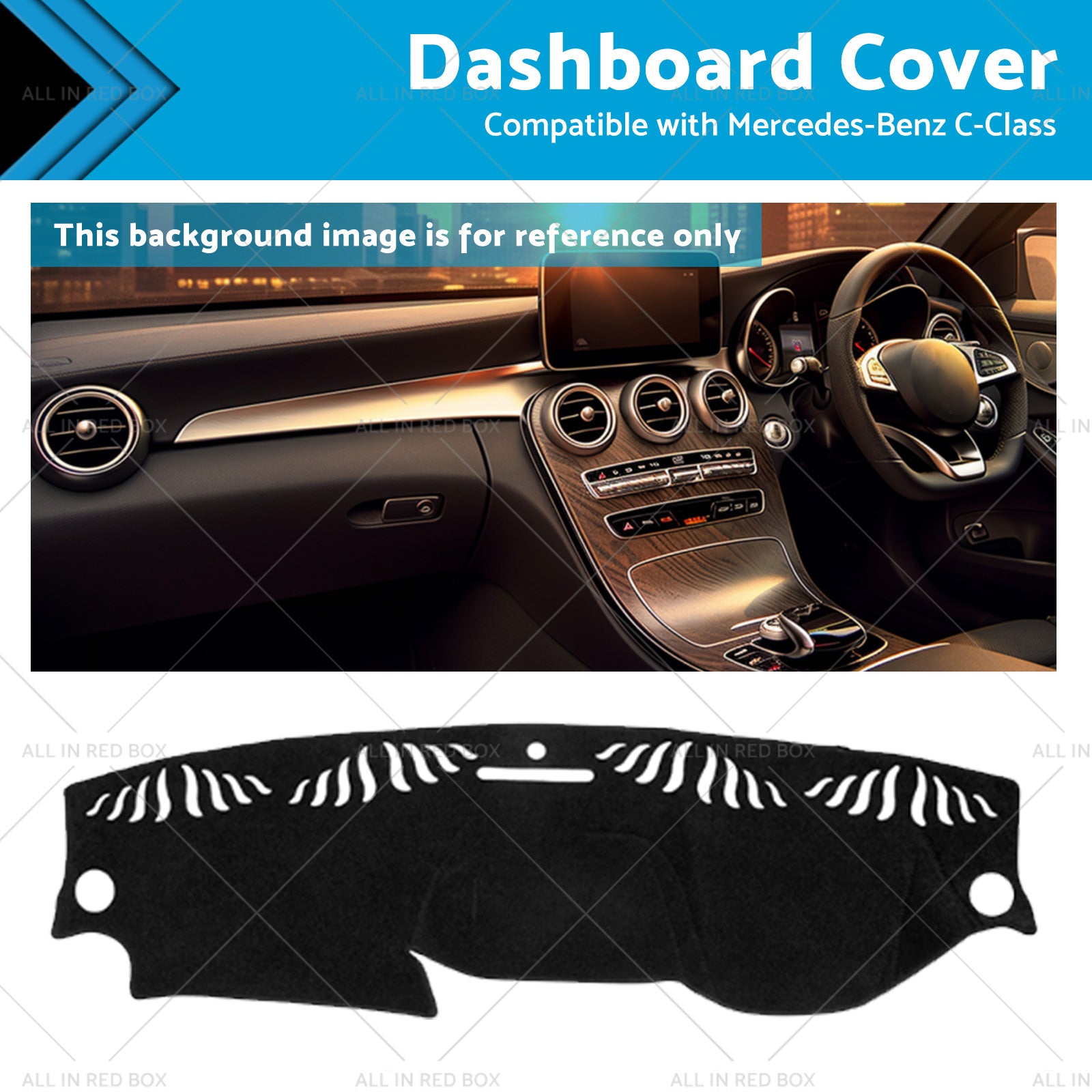 Suitable for Mercedes C-Class W204 6 or 2011-6 or 2014 Dashboard Dash Mat-0