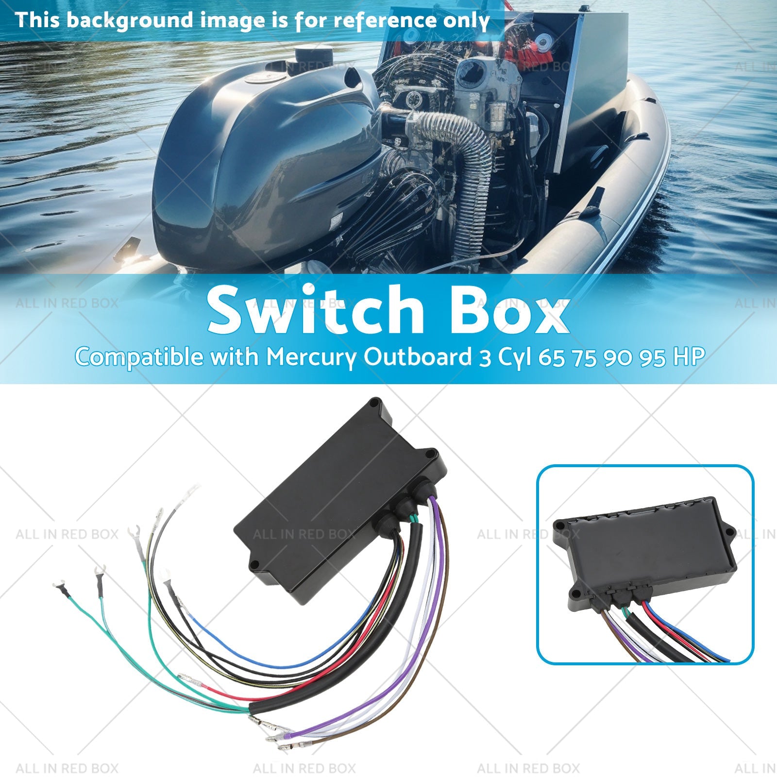 18495A32 Switch Box Suitable for Mercury Outboard 3 Cyl 65 75 90 95 HP 93-97-2
