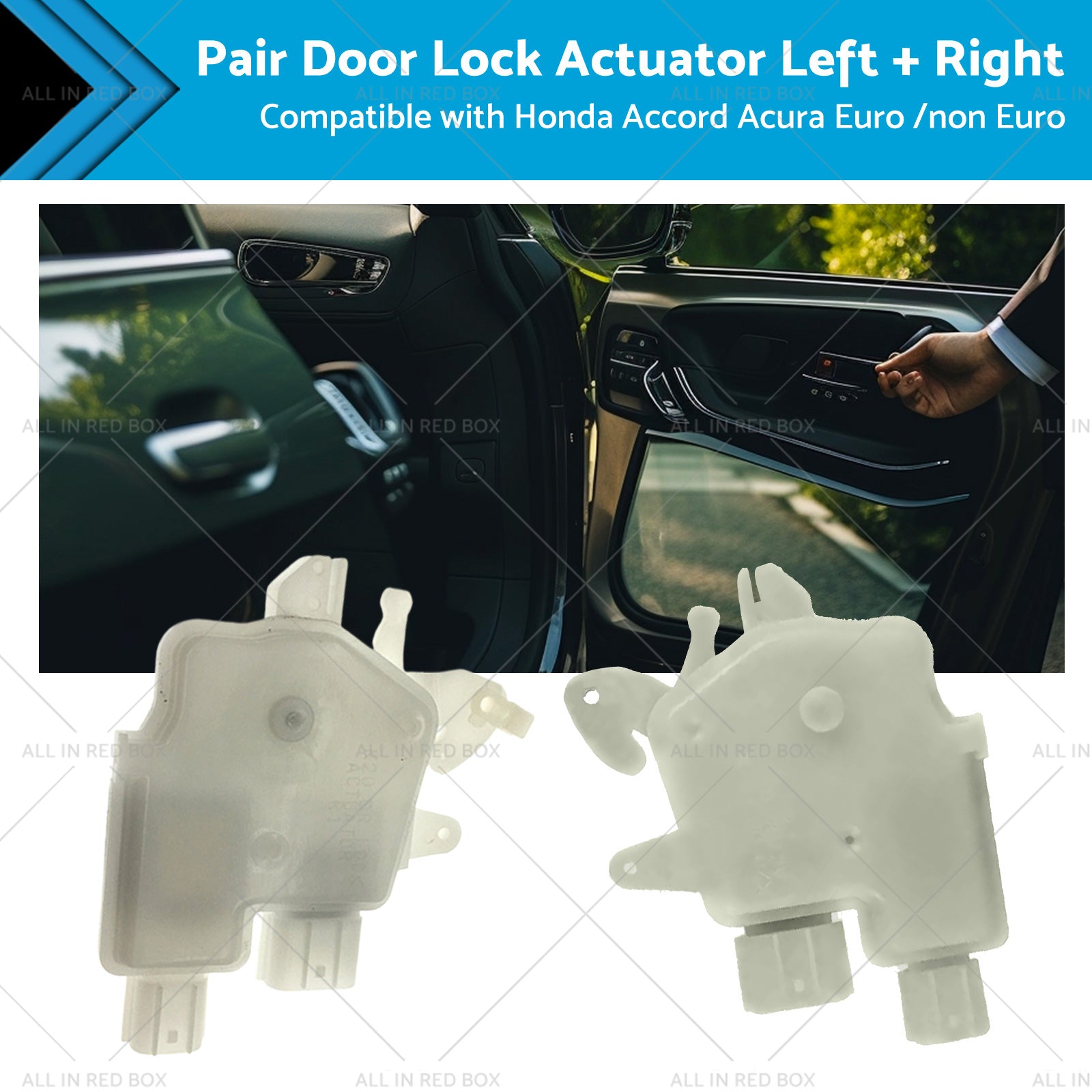 Pair Door Lock Actuator LR Suitable for Honda Accord Acura Euro  non Euro 03-07-0