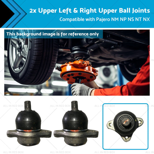 4010A056 2x Upper Front Ball Joints Suitable for Pajero NM NP NS NT NX 99-13-0