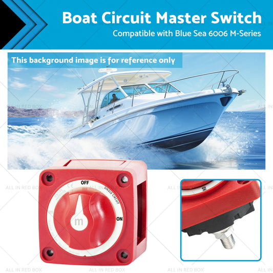 Boat Circuit Master Switch Suitable for Blue Sea 6006 M-Series Battery On Off-0