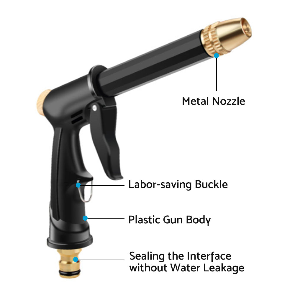 Stainless High Pressure Water Hose Spray Nozzle Washer Clean Home Window Garden-4