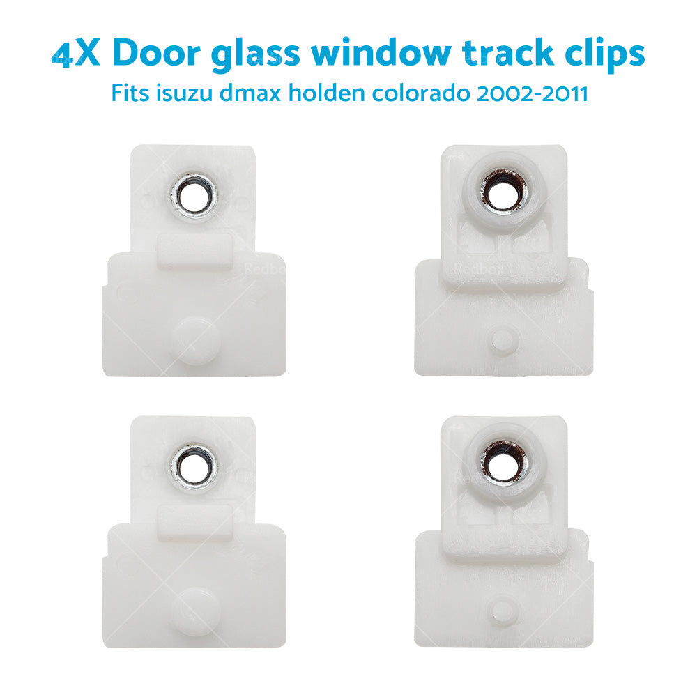 4x Door Window Glass Track Clip LR for Isuzu D-Max Holden Colorado Rodeo 02-19-2