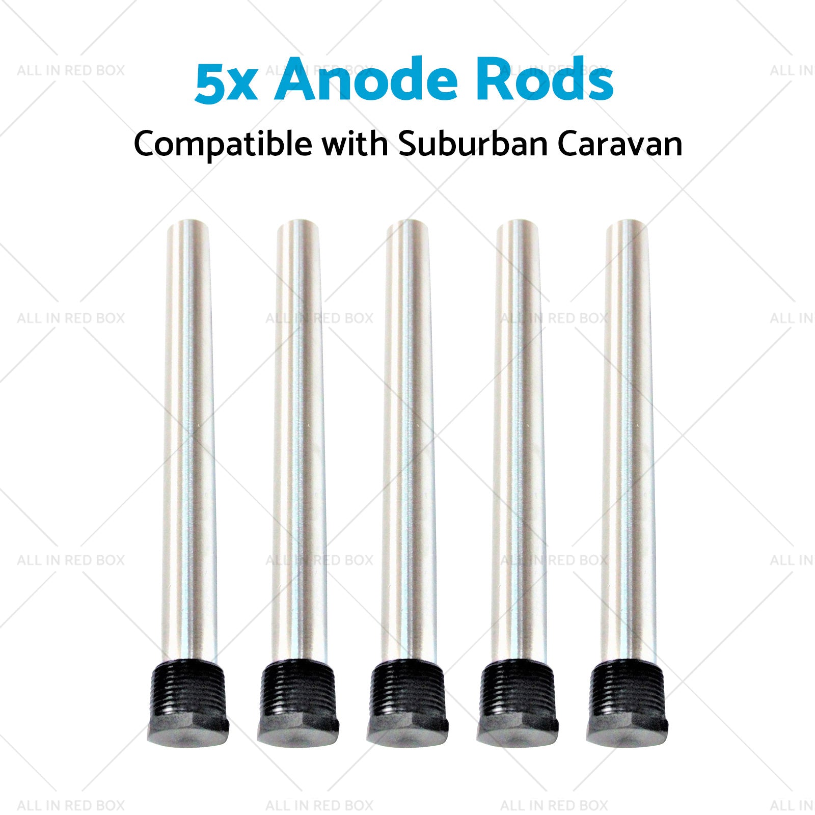 5x Anode Rods Suitable for Suburban Caravan Anodes SW6DEA Hot Water Service-3