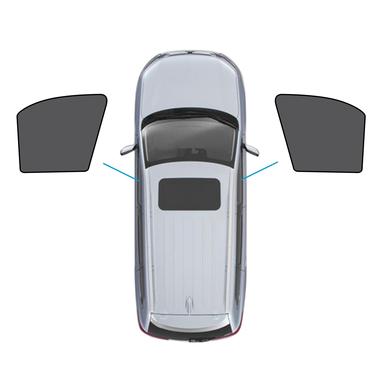 Car Window Sun Shade Magnetic Mesh Blind Suitable For BMW X5 E70 2006-2013-5