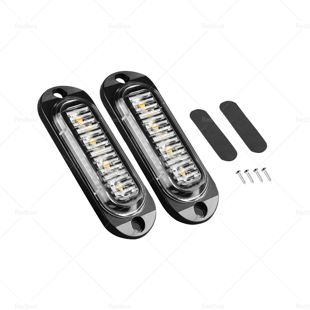 White Clearance Light Side Marker 4 LED Suitable For Truck Trailer Caravan Lamp-2