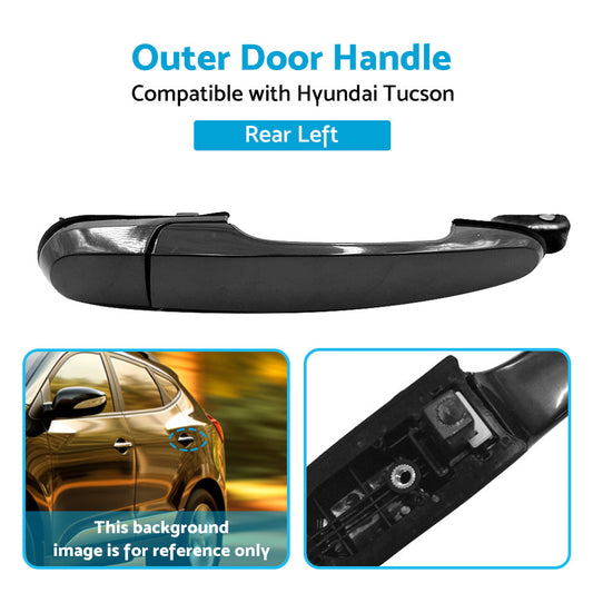 Rear Left Smooth Exterior Outer Door Handle Suitable For Hyundai Tucson 05-09-1