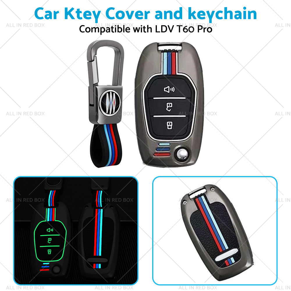 Zinc Alloy Car Flip Remote Key Fob Case Cover Shell Suitable For LDV T60 Pro-3