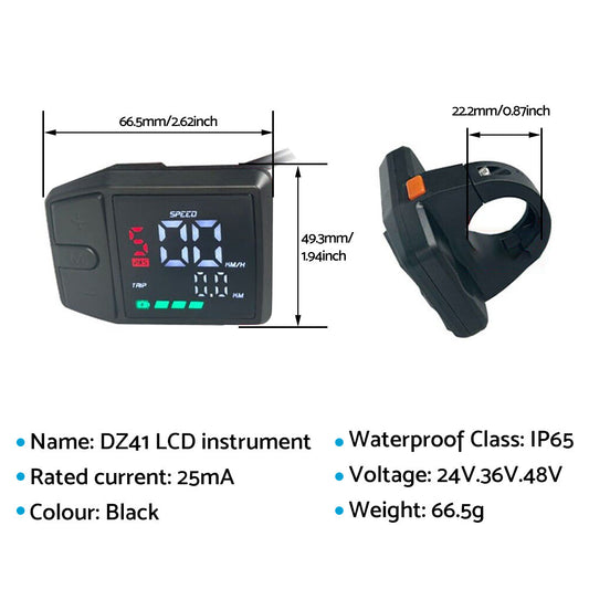High Quality LCD Instrument Suitable For Bafang BBS01 Center Motor Color Display-1