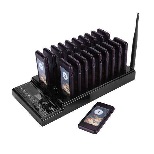 20 Restaurant Coaster Pager Guest Call Wireless Paging Queuing Calling System-0