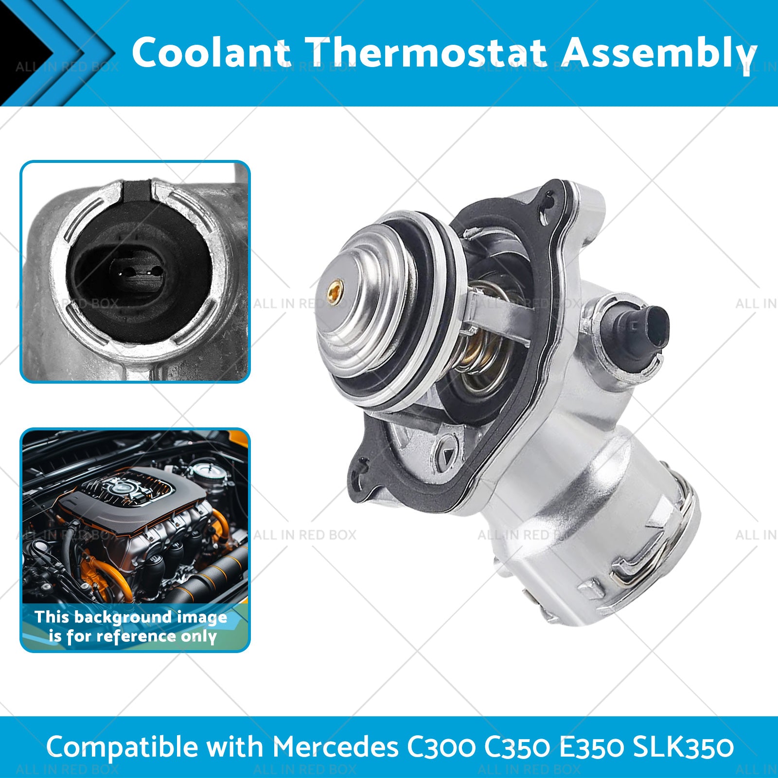 Coolant Thermostat Assembly Suitable for Mercedes C300 C350 E350 SLK350 50-12-1