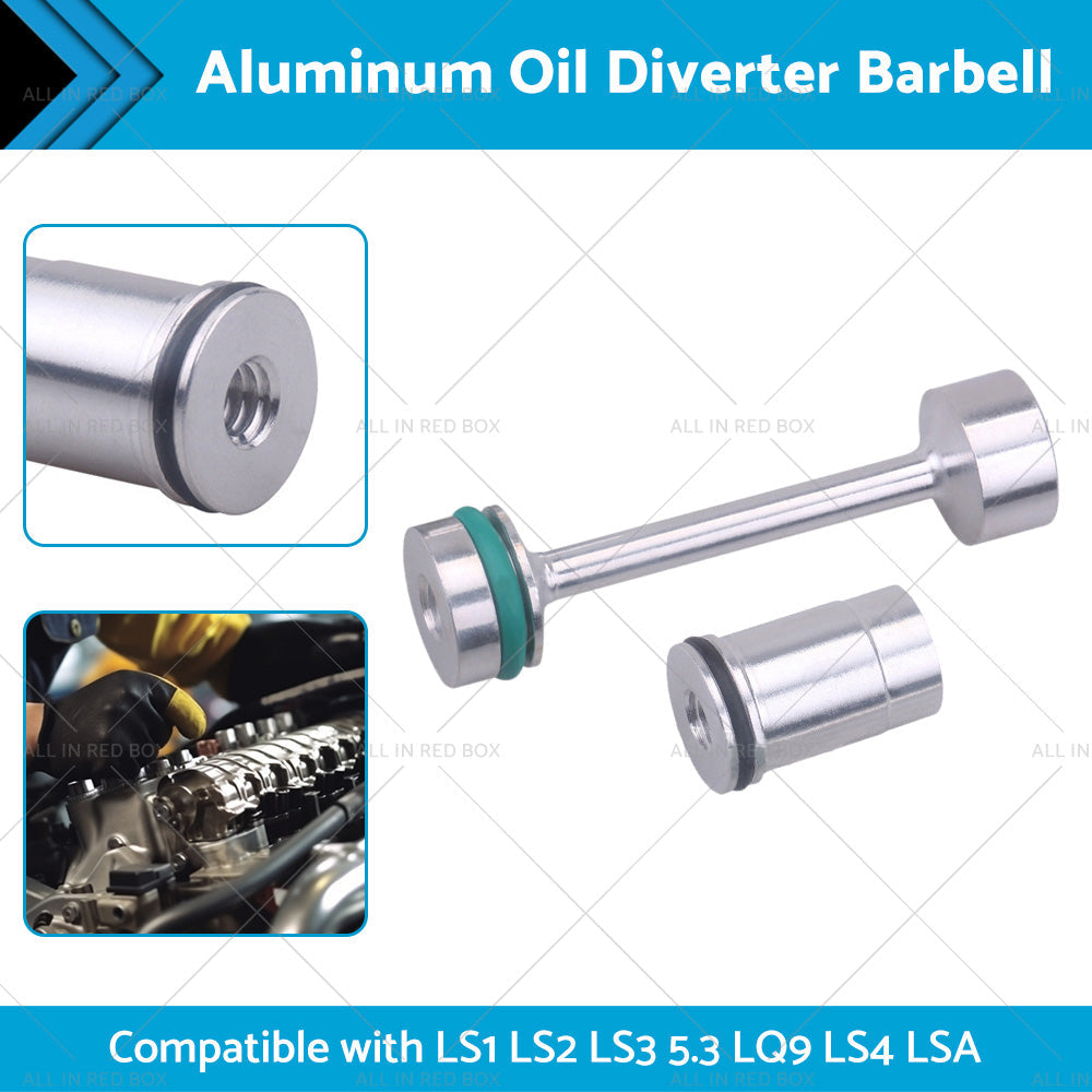Billet Aluminum Oil Diverter Barbell Suitable For LS Engine LS1 LS2 LS3 5. 3 LQ9-1