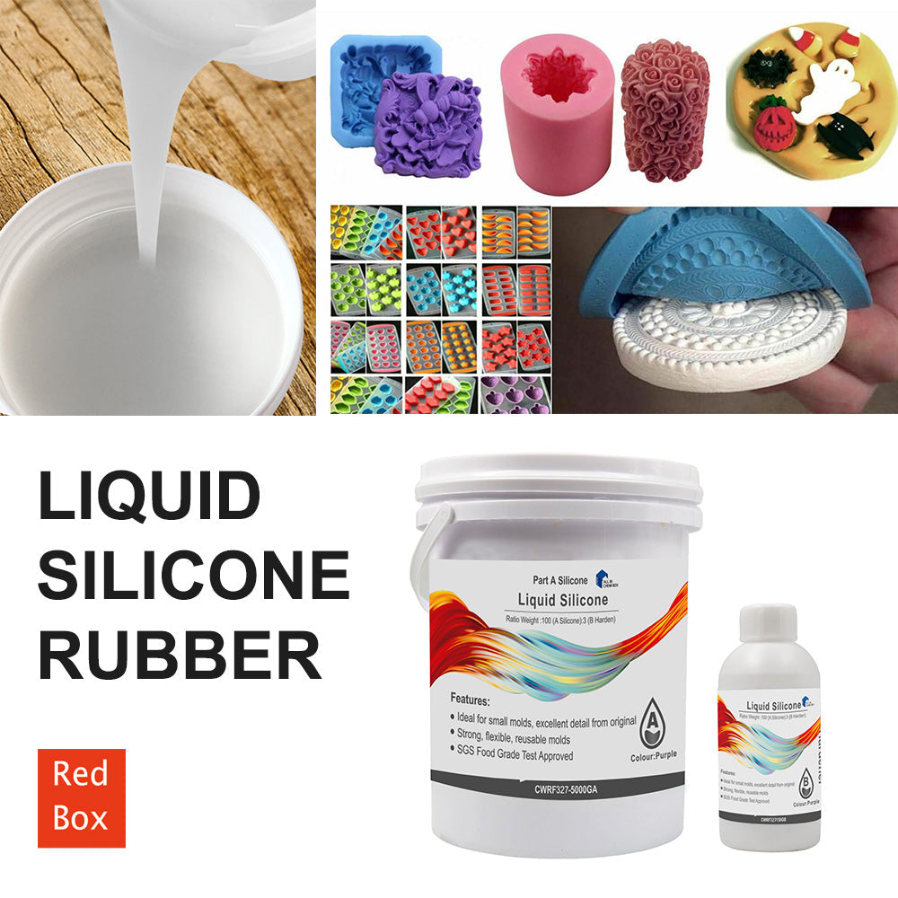 SH25 Liquid Silicone Mold Rubber Mould Making Kit 100:3 Mix - 5Kg 10Kg White-2