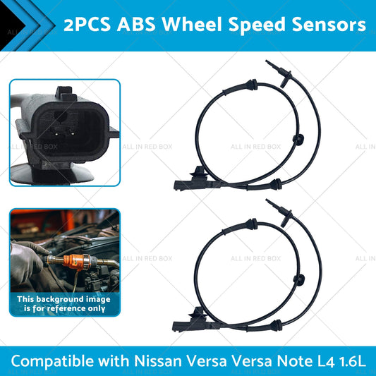 2x Front L or R ABS Wheel Speed Sensor Suitable for  Versa 12-19 Versa Note 14-19-1