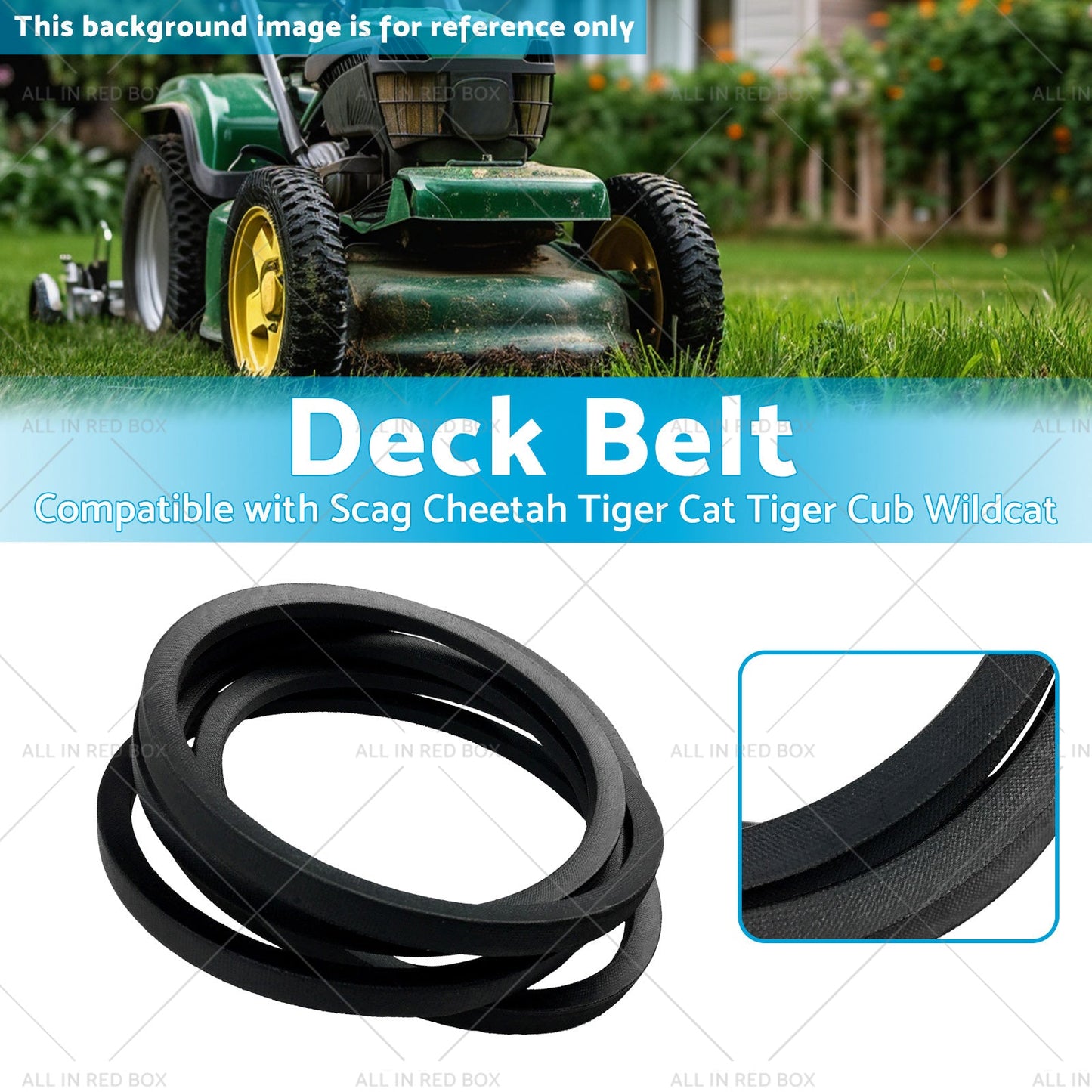 Deck Belt Suitable for Scag Cheetah Tiger Cat Tiger Cub Wildcat 483241-2