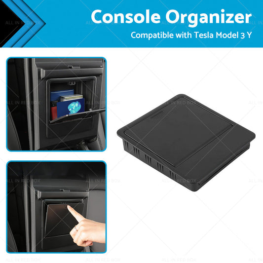 Console Organizer Tray Armrest Hidden Storage Box Suitable for Tesla Model 3 Y-0