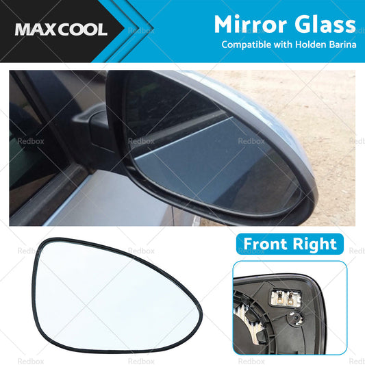 Right Side Mirror Glass Suitable for Holden Barina 2011-ON Heated Convex Base-0