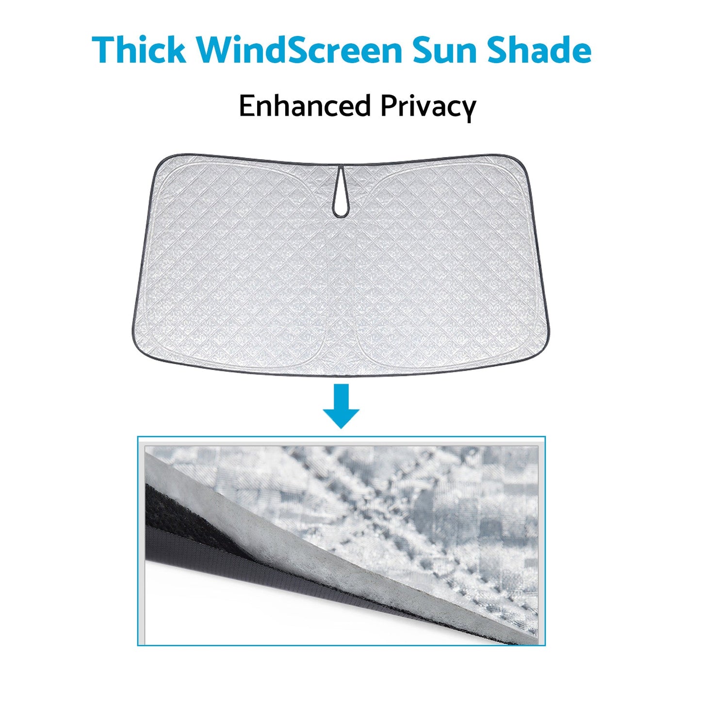6 Layer WindScreen Sun Shade Suitable For Toyota RAV4 2019-2024 Thick UV Protection-4