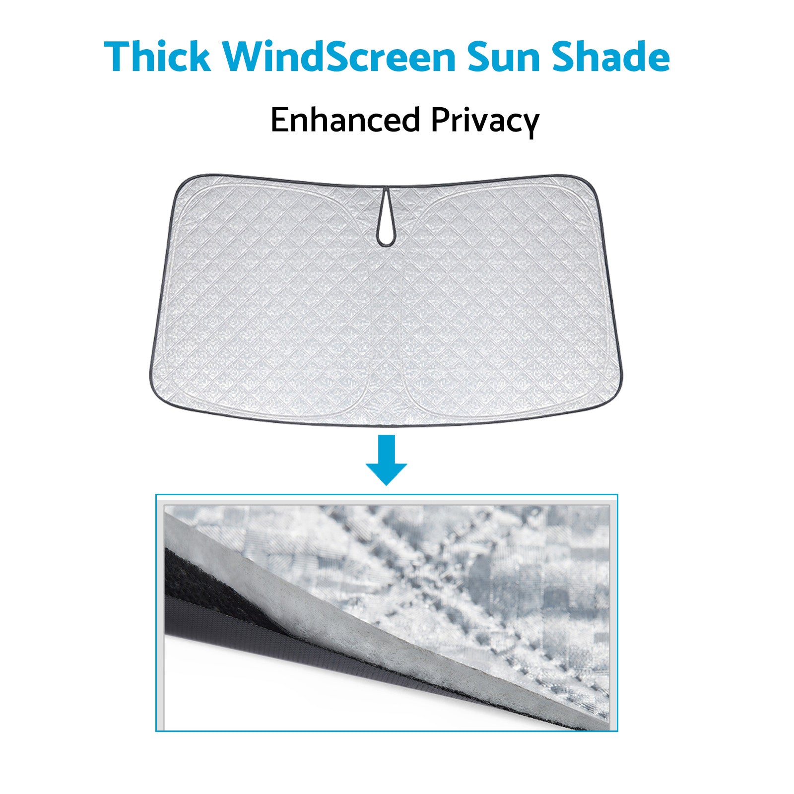6 Layer WindScreen Sun Shade Suitable For Toyota RAV4 2019-2024 Thick UV Protection-4