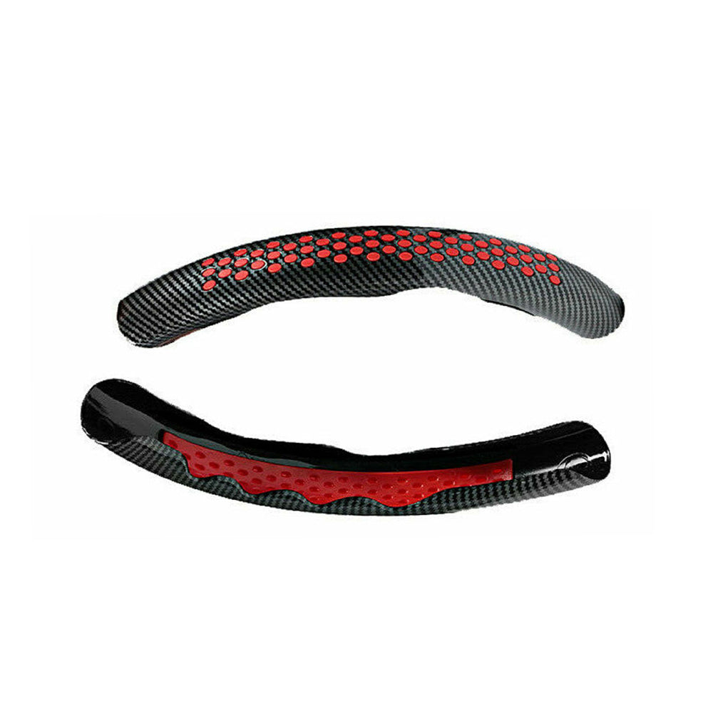 Carbon Fiber Steering Wheel Booster Cover Non Slip Universal Car Accessory-2