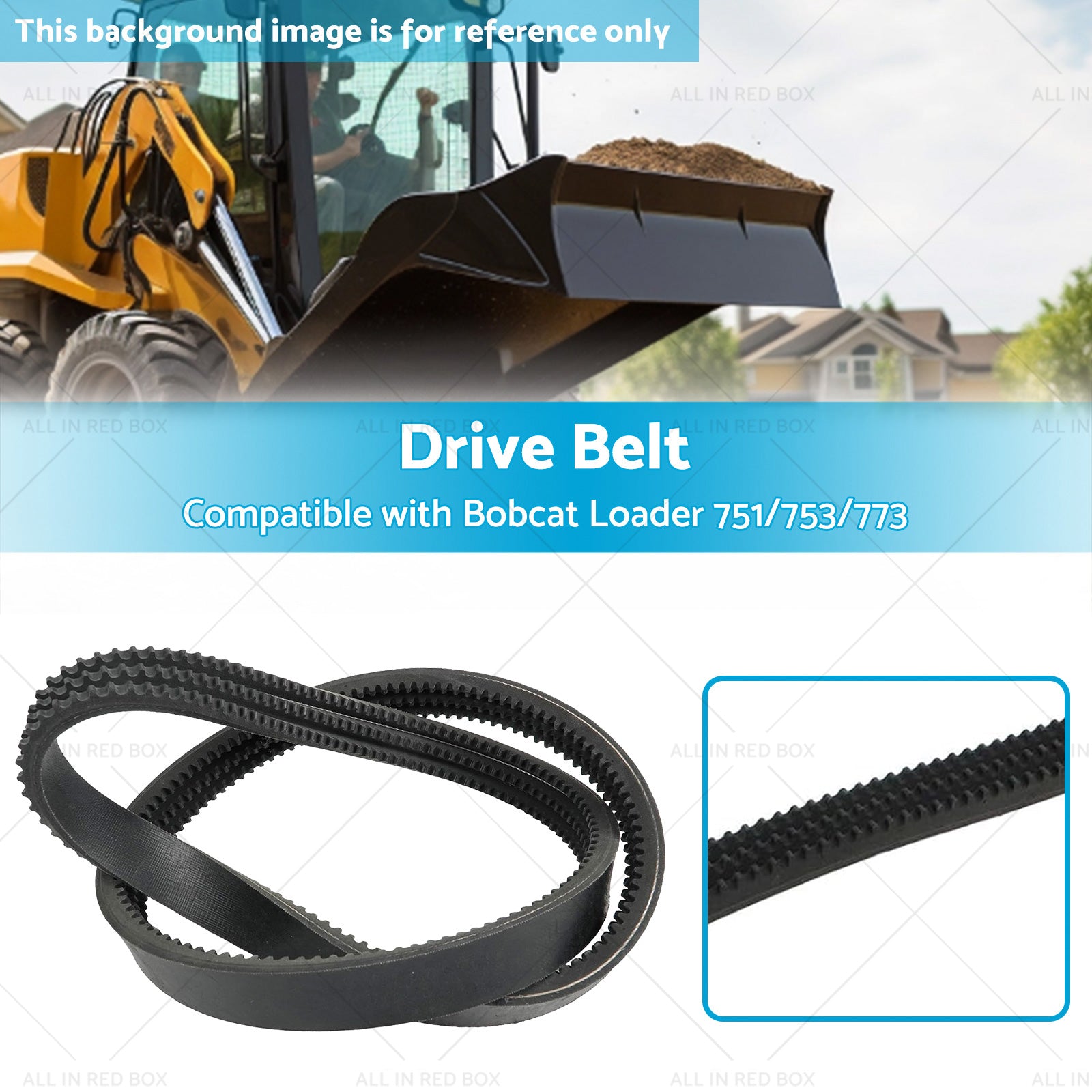 Hydraulic Pump EPDM Drive Belt Suitable for Bobcat 6672021 430 435 751 753 773-2