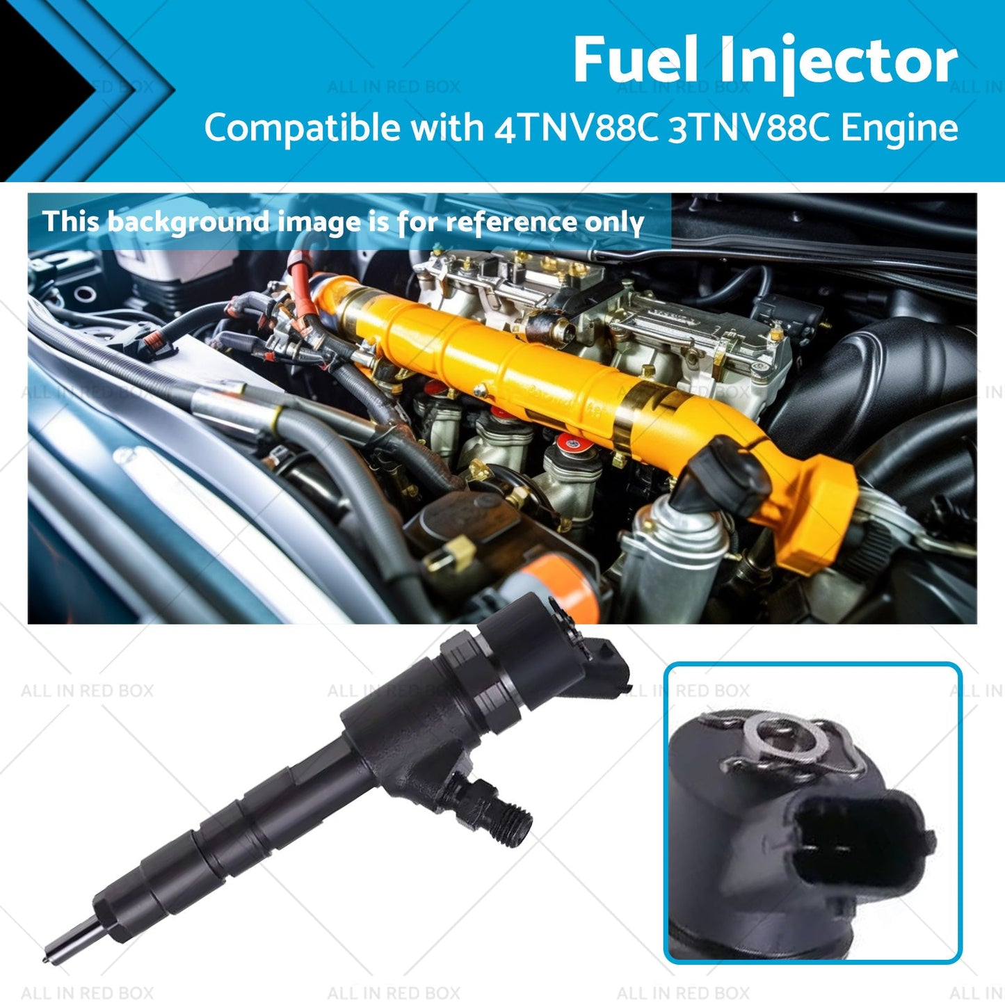 Fuel Injector Suitable for 4TNV88C 3TNV88C Engine 129A00-53100 0445110463-0