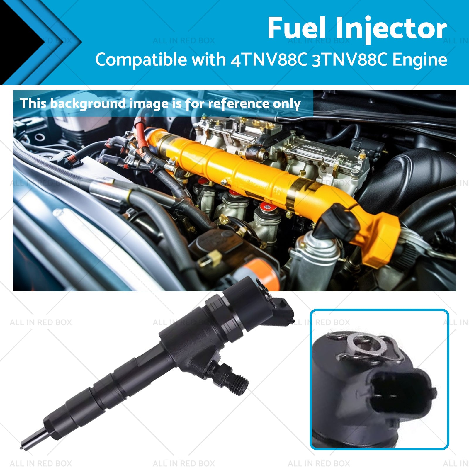 Fuel Injector Suitable for 4TNV88C 3TNV88C Engine 129A00-53100 0445110463-0