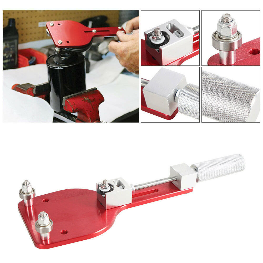 Car Oil Filter Cutter Tool Filter Cutting Range 2-3/8" - 5" Aluminum Alloy Red-4