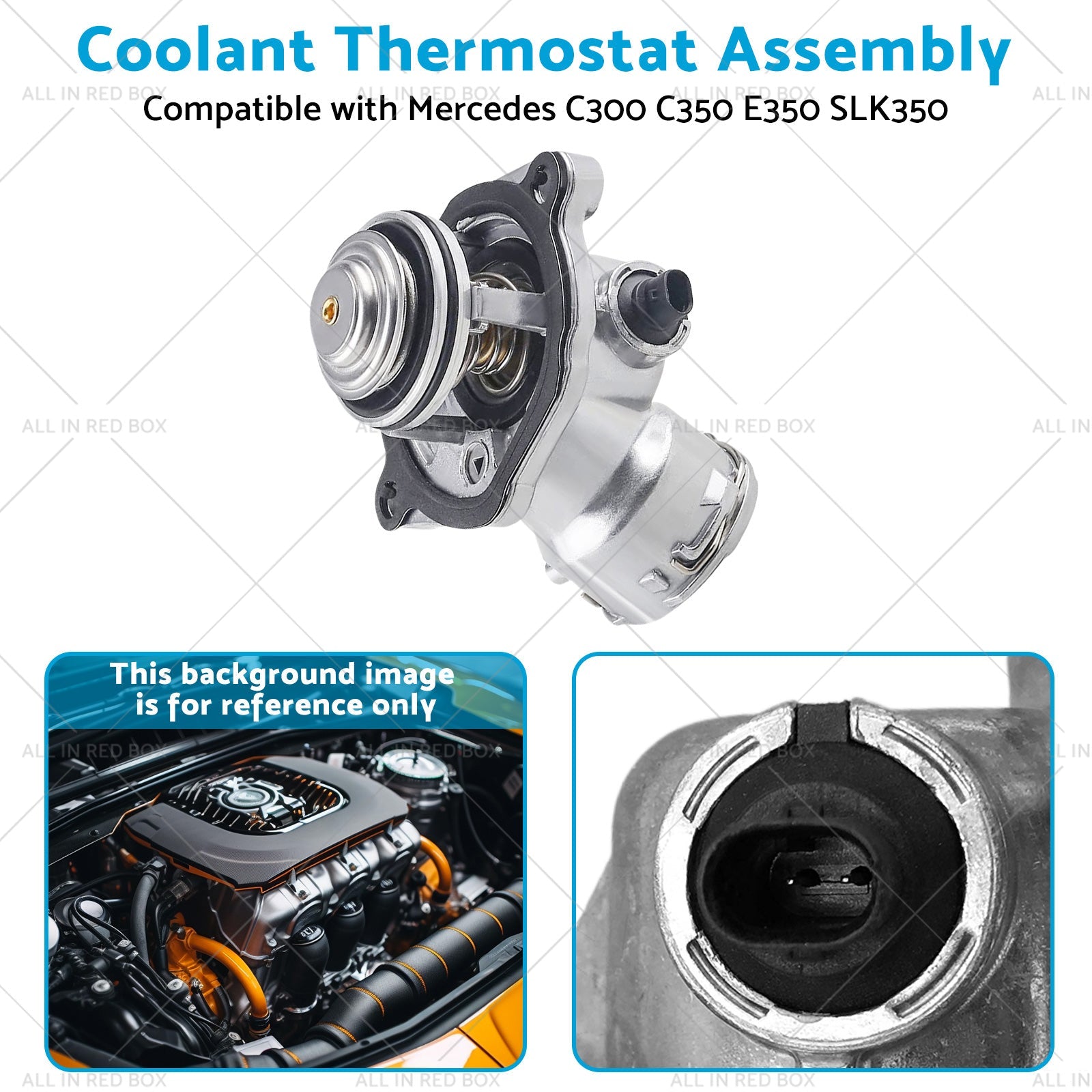 Coolant Thermostat Assembly Suitable for Mercedes C300 C350 E350 SLK350 50-12-3