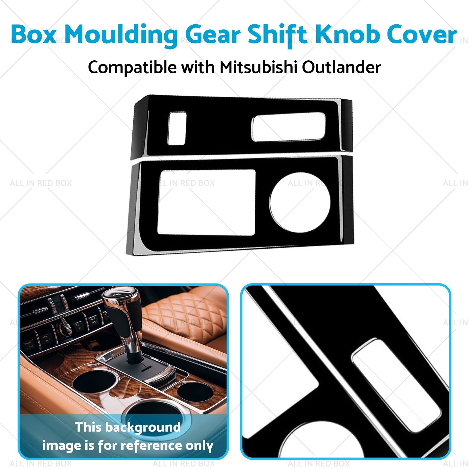 Box Moulding Gear Shift Knob Cover Suitable for 23 Mitsubishi Car Accessories-4