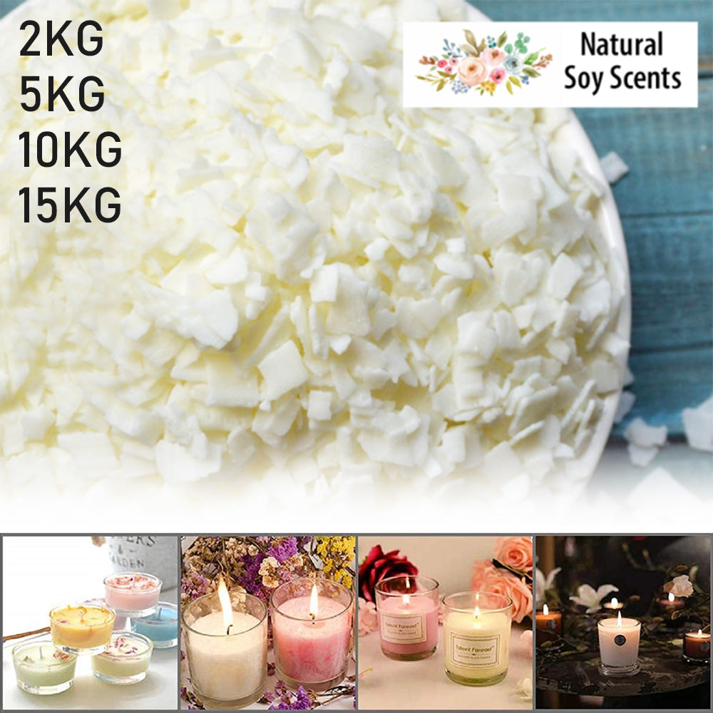 5KG Bulk 100percent Pure Soy Wax Natural Kosher Candle Making Supplies Crafts AU-4