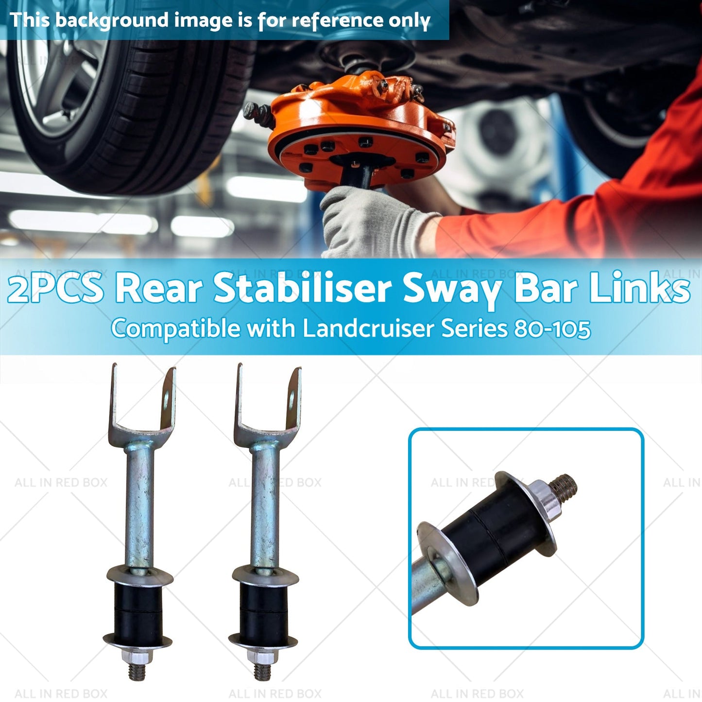 Pair Rear Stabiliser Sway Bar Links Suitable for Landcruiser Series 80-105-2