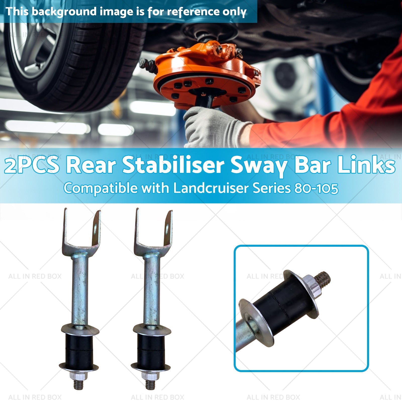 Pair Rear Stabiliser Sway Bar Links Suitable for Landcruiser Series 80-105-2