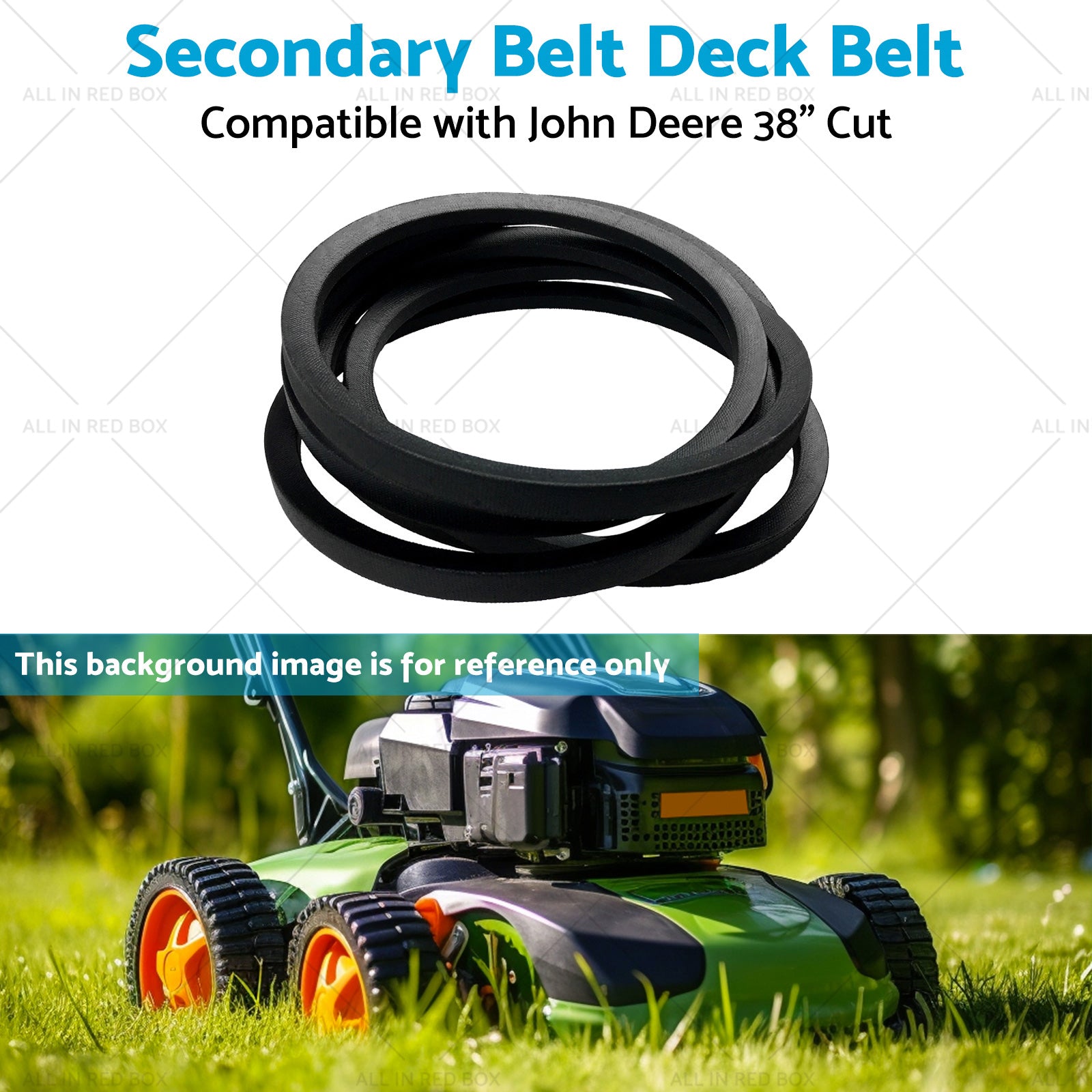 Secondary Belt Deck Belt Suitable for John Deere 38inch Cut Lx188 Lx172 M82462-3