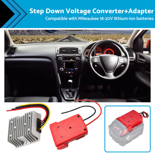 Step Down Voltage Converter Compatible with Milwaukee Battery Dock DIY Adapter-0