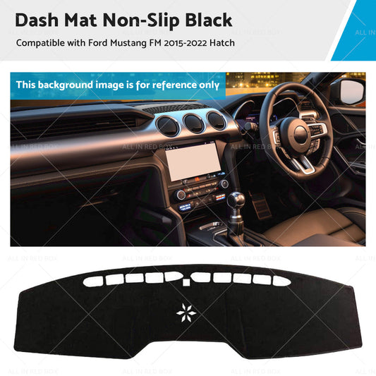 Suitable For Ford Mustang FM 2015-2022 Hatch Dashboard Cover Dash Mat Black-0