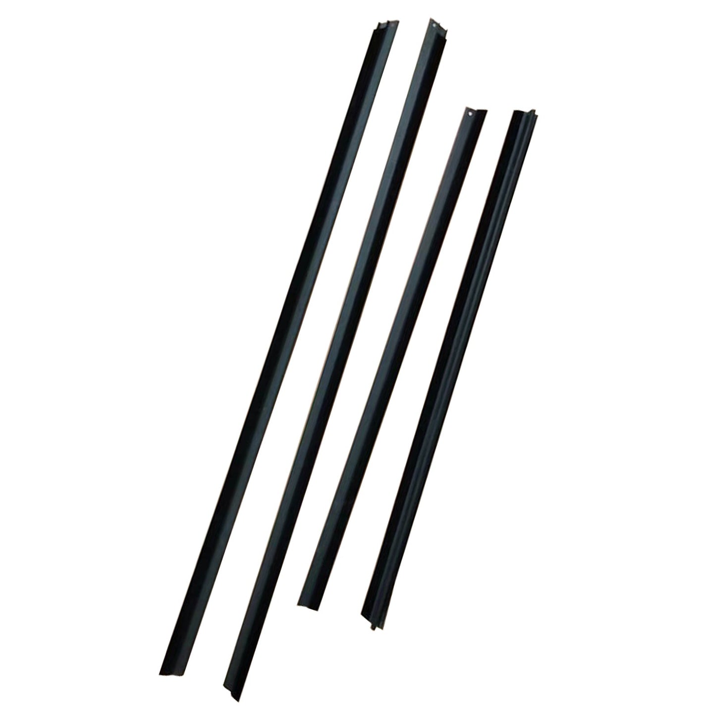 4Pcs Door Seal Weatherstrip Kit Black Rubber Suitable For Honda Jazz 2008-2013-3