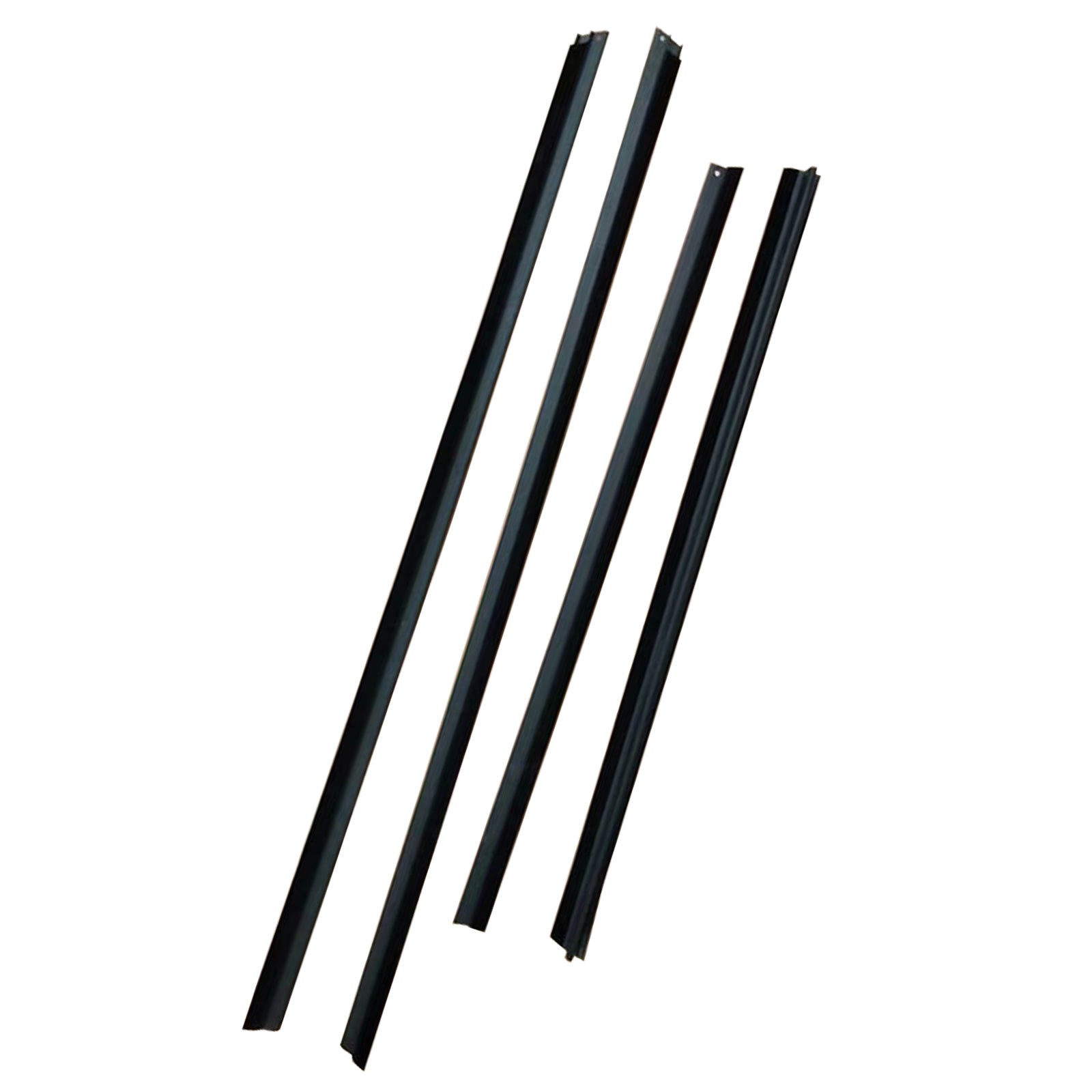 4Pcs Door Seal Weatherstrip Kit Black Rubber Suitable For Honda Jazz 2008-2013-3