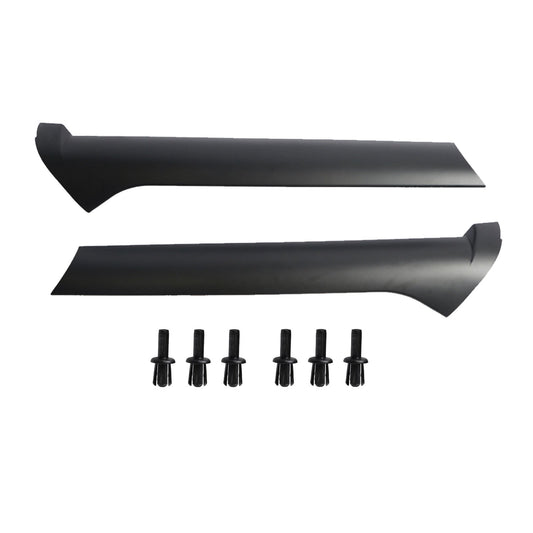Pair Windscreen Pillar Moldings with Rivets Suitable For Land Rover Discovery 2 1999-2004-0