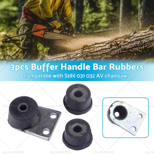 3PCS Buffer Handle Bar Rubber Suitable for Stihl 031 032 AV Chainsaw-1