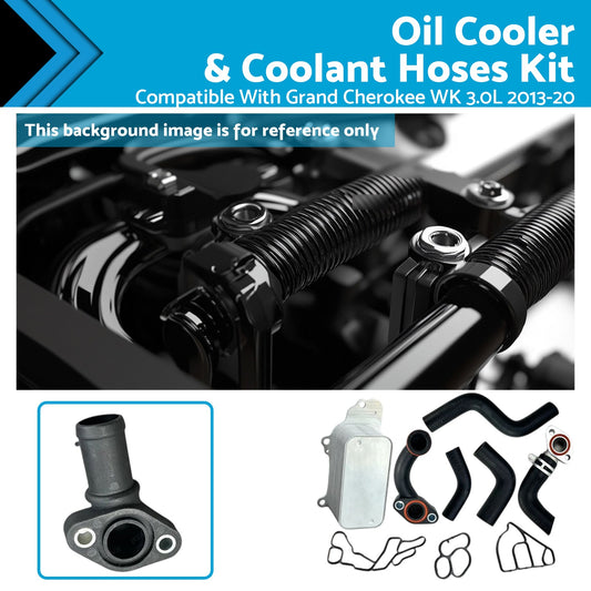 Oil Cooler & Coolant Hose Set Suitable For Jeep Grand Cherokee 3.0L Eco Diesel-0