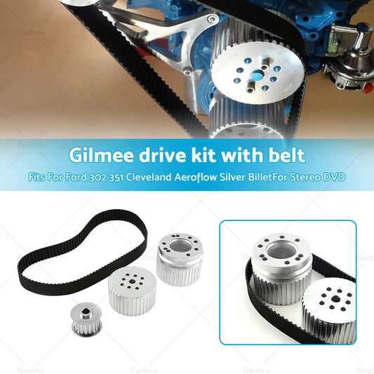 Small Block 302 351C Cleveland Gilmer  and  Belt Drive Pully Kit Suitable for Ford-0