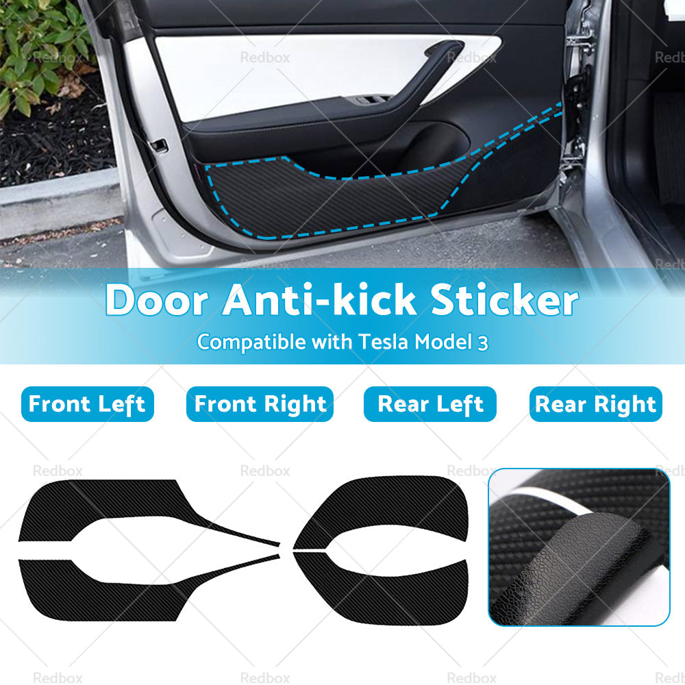 Suitable for Tesla Model3 Accessories Car Door Anti-kick Sticker Cover Protector-1