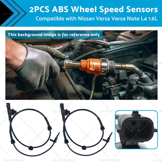 2x Front L or R ABS Wheel Speed Sensor Suitable for  Versa 12-19 Versa Note 14-19-0