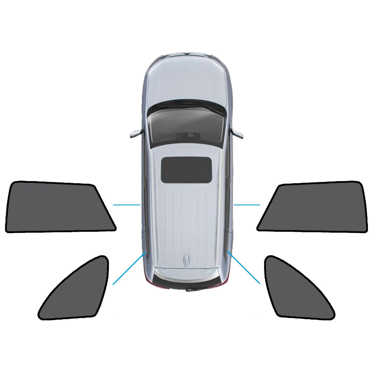 Magnetic Mesh Sun Blind Shade Suitable for Subaru Outback 15-20 On Front / Rear-4