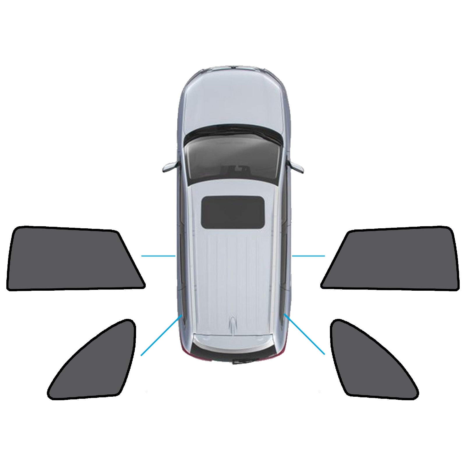 Magnetic Mesh Sun Blind Shade Suitable for Subaru Outback 15-20 On Front / Rear-4