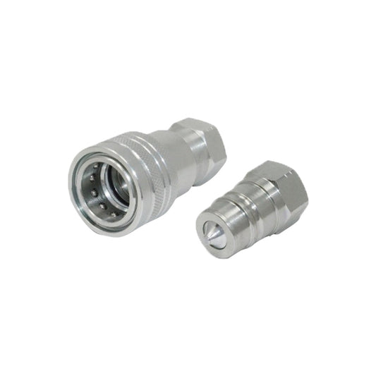 Pair Hydraulic Quick Release Coupling 1 or 2 Inch BSP Suitable For Tractor Loader Male & Female Set-0