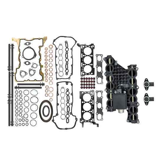Cylinder Head Gasket Kit + Intake Swirl Motor Suitable for Jeep Cherokee 11-23-0
