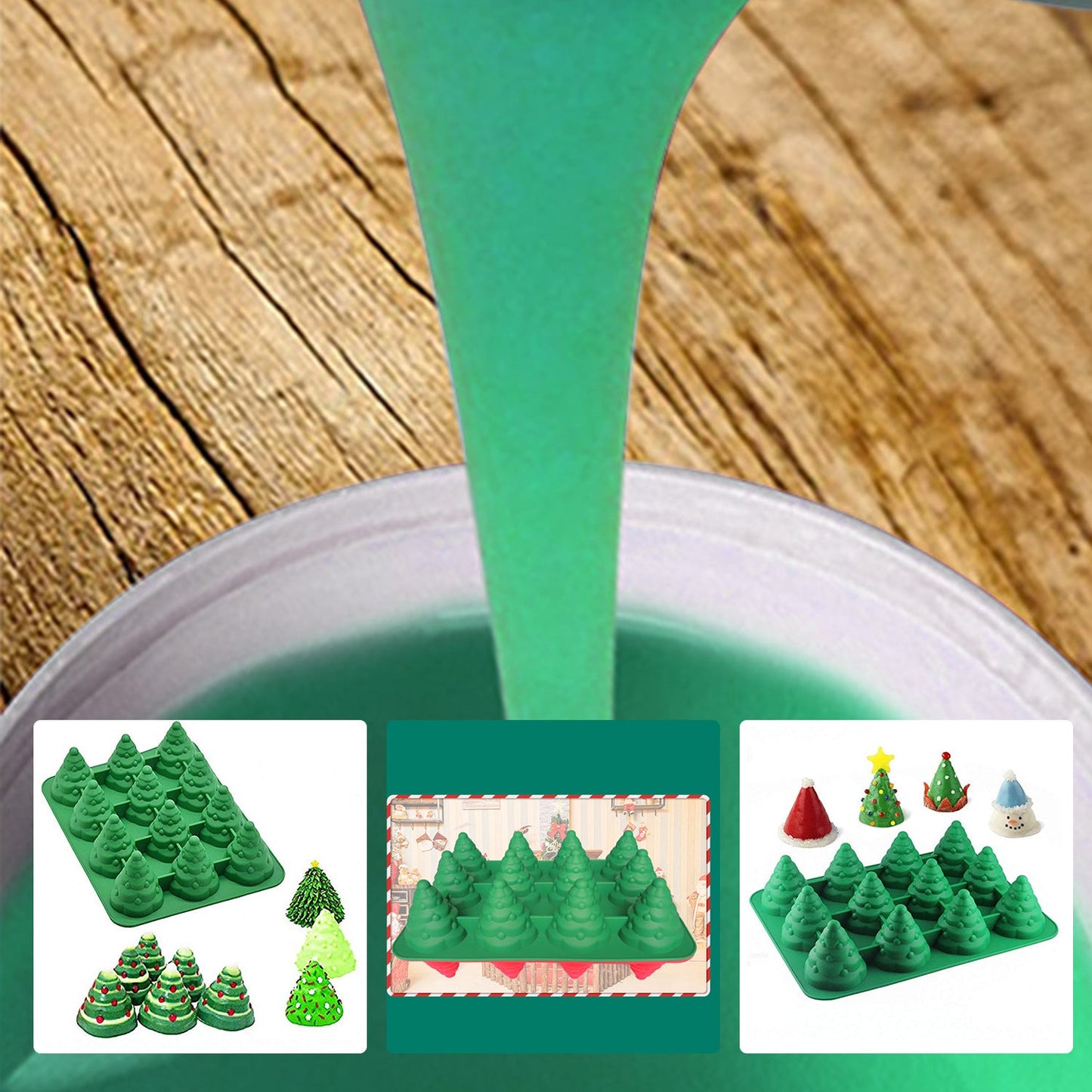 SH25 Liquid Silicone Rubber Mould Making Kit 100 3 Mix - 1Kg 2Kg 5Kg 10Kg Green-2